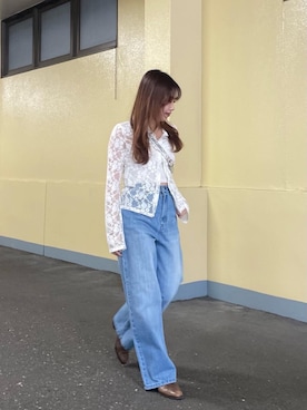 「ぶるー」｜kasaki03さん（レディース・153cm）の春コーディネート