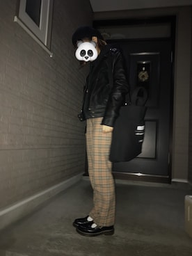 「タータンチェック」｜🐼さん（レディース・150cm）の冬コーディネート