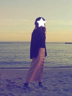 「coen（コーエン）のカラーベレー3（ハンチング/ベレー帽）」を使った、ナナタロスさん（レディース・151cm）の秋コーディネート