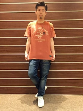 「TYPE BLUE（タイプブルー）のアイテム」を使った、HONDAさん（メンズ・171cm）の春コーディネート