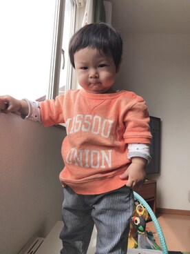 しみちゃんさん（キッズ・70cm）の春コーディネート