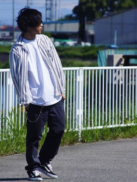 「SWAGGER（スワッガー）のアイテム（アクセサリー）」を使った、SO®さん（メンズ・178cm）の春コーディネート
