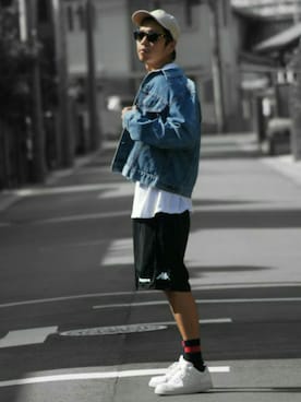 「SWAGGER（スワッガー）のアイテム（キャップ）」を使った、SO®さん（メンズ・178cm）の秋コーディネート
