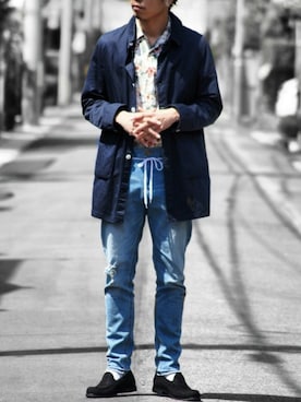 「SWAGGER（スワッガー）のアイテム（その他アウター）」を使った、SO®さん（メンズ・178cm）の春コーディネート