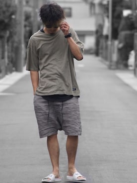 「SWAGGER（スワッガー）のアイテム（パンツ）」を使った、SO®さん（メンズ・178cm）の夏コーディネート