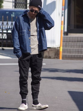 「Ray-Ban（レイバン）のアイテム」を使った、SO®さん（メンズ・178cm）の春コーディネート