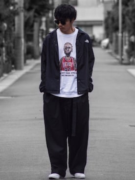 「TENBOX（テンボックス）のアイテム（スニーカー）」を使った、SO®さん（メンズ・178cm）の秋コーディネート