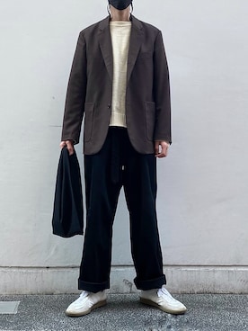 「markaware（マーカウェア）のアイテム（その他アウター）」を使った、TＥnさん（メンズ・175cm）の冬コーディネート