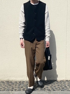 「markaware（マーカウェア）のアイテム（バッグ）」を使った、TＥnさん（メンズ・175cm）の春コーディネート
