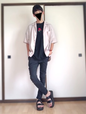 「リドム」｜「アイテム（アナログ腕時計）」を使った、なおやさん（メンズ・175cm）の夏コーディネート