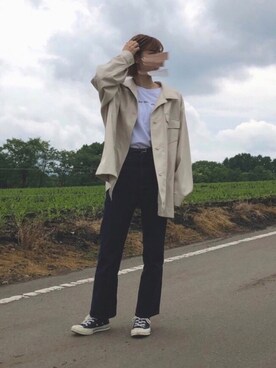 「Kastane」｜「アイテム（カバーオール）」を使った、sさん（レディース・158cm）の夏コーディネート