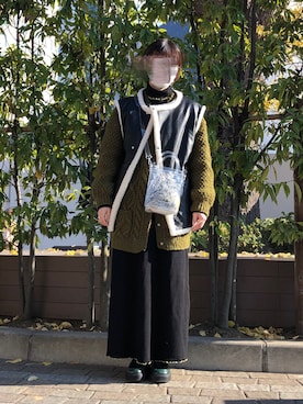 「MARNI（マルニ）のアイテム（シューズ）」を使った、sさん（レディース・158cm）の冬コーディネート