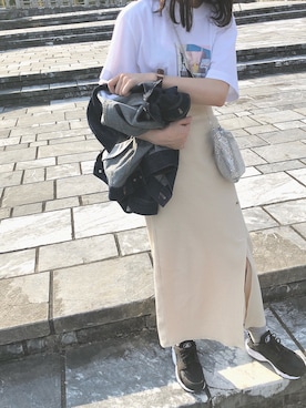「FREE'S MART（フリーズマート）のアイテム（デニムジャケット）」を使った、rei♡さん（レディース・150cm）の秋コーディネート