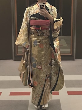 「成人式」｜「アイテム（財布/小物）」を使った、ちーくわさん（レディース・161cm）の夏コーディネート