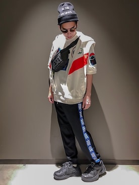 「DIESEL（ディーゼル）のアイテム（その他アウター）」を使った、kooook1さん（メンズ・173cm）の夏コーディネート