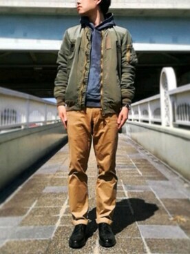 Ma 1を使った チノパン の人気ファッションコーディネート Wear