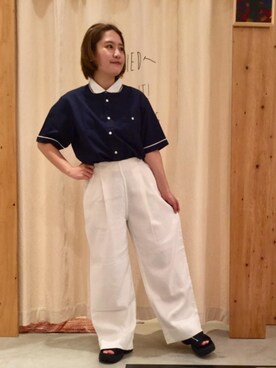 「coen」｜coen うちださん（レディース・156cm）の春コーディネート