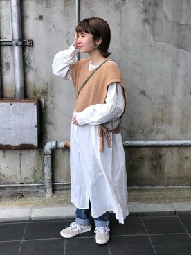 ベストを使った ワンピース の人気ファッションコーディネート Wear