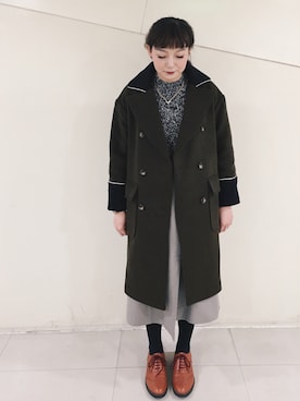 「ONCE UPON A TIME（ワンス　アポン　ア　タイム）のアイテム（ジャケット/アウター）」を使った、Lauraさん（レディース・163cm）の冬コーディネート