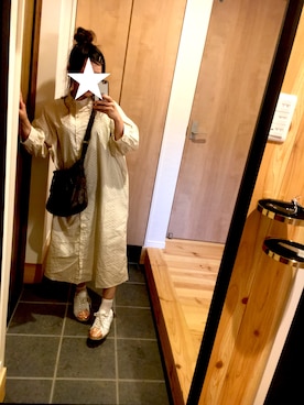 「アイテム（シャツワンピース）」を使った、ゆっけさん（レディース・152cm・20代）の夏コーディネート