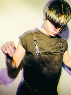 「古着好きな人と繋がりたい」｜「アイテム（オールインワン・サロペット）」を使った、boogieさん（レディース・158cm）の秋コーディネート