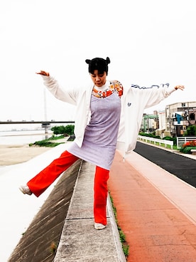 「NICE CLAUP（ナイスクラップ）のアイテム（ワンピース/ドレス）」を使った、boogieさん（レディース・158cm）の春コーディネート