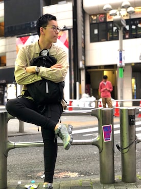 「BAYFLOW(BAYFLOW)」｜「アイテム（腕時計）」を使った、𓆉𝑅𝑌𝑈𝐻𝑂𓆉さん（メンズ・180cm）の秋コーディネート