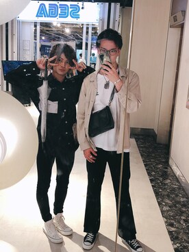 「スリット」｜「アイテム（アナログ腕時計）」を使った、𓆉𝑅𝑌𝑈𝐻𝑂𓆉さん（メンズ・180cm）の夏コーディネート