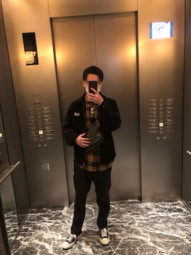 「trade mark（トレードマーク）のアイテム」を使った、𓆉𝑅𝑌𝑈𝐻𝑂𓆉さん（メンズ・180cm）の春コーディネート