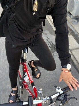 「UNIQLO（ユニクロ）のWOMEN ウルトラストレッチジーンズ（デニムパンツ）」を使った、𓆉𝑅𝑌𝑈𝐻𝑂𓆉さん（メンズ・180cm）の春コーディネート