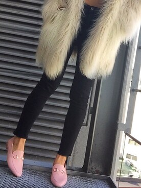 「REZOY（リゾイ）のアイテム」を使った、R&E_REZOY本部staffさん（レディース・162cm）の冬コーディネート