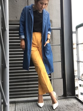 R&E_REZOY本部staffさん（レディース・162cm）の春コーディネート