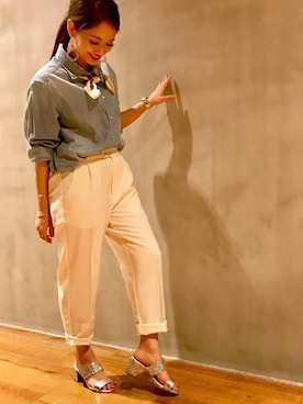 「glitter」｜R&E_REZOY本部staffさん（レディース・155cm）の春コーディネート