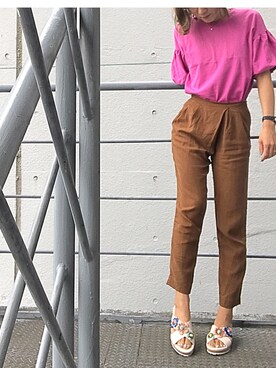 「sandals」｜R&E_REZOY本部staffさん（レディース・162cm）の春コーディネート