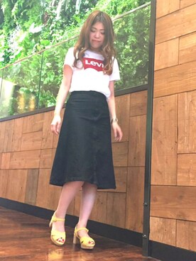 「REZOY（リゾイ）のアイテム」を使った、R&E_REZOY本部staffさん（レディース・157cm）の春コーディネート