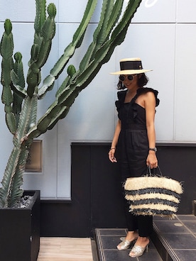 R&E_REZOY本部staffさん（レディース・162cm）の夏コーディネート