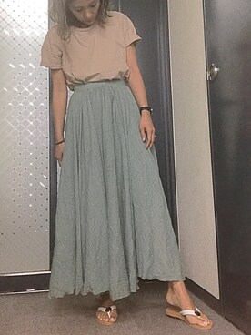 「weewillie」｜R&E_REZOY本部staffさん（レディース・162cm）の夏コーディネート