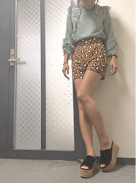 R&E_REZOY本部staffさん（レディース・162cm）の夏コーディネート