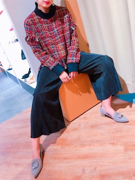 「REZOY（リゾイ）のアイテム」を使った、R&E_REZOY本部staffさん（レディース・157cm）の秋コーディネート