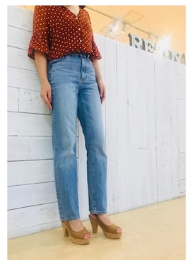 「REZOY（リゾイ）のアイテム」を使った、R&E_REZOY本部staffさん（レディース・162cm）の夏コーディネート