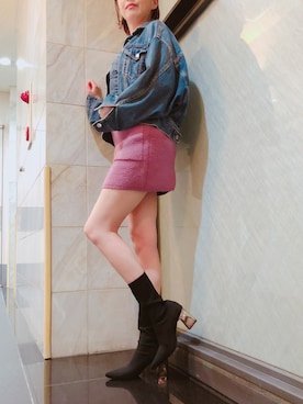 「ソックス➕ブーツ」｜R&E_REZOY本部staffさん（レディース・158cm）の秋コーディネート