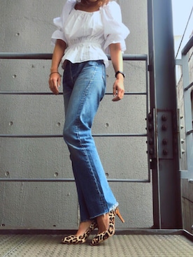 「REZOY（リゾイ）のアイテム」を使った、R&E_REZOY本部staffさん（レディース・162cm）の春コーディネート