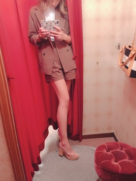 「REZOY（リゾイ）のアイテム」を使った、R&E_REZOY本部staffさん（レディース・162cm）の春コーディネート