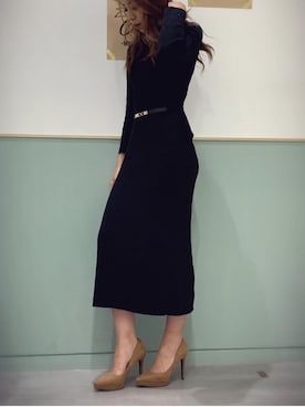 「R&E（アールアンドイー）のアイテム（パンプス）」を使った、R&E_REZOY本部staffさん（レディース・165cm）の秋コーディネート