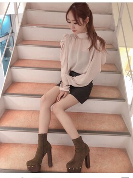 「人気」｜R&E_REZOY本部staffさん（レディース・157cm）の秋コーディネート