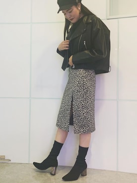 「ソックス➕ブーツ」｜R&E_REZOY本部staffさん（レディース・165cm）の秋コーディネート