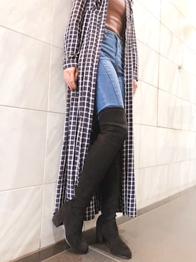 「REZOY（リゾイ）のアイテム（ブーツ）」を使った、R&E_REZOY本部staffさん（レディース・162cm）の秋コーディネート