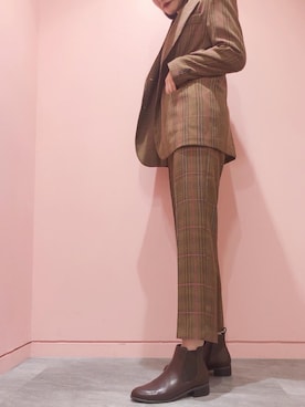 「サイドゴアブーツ」｜R&E_REZOY本部staffさん（レディース・165cm）の秋コーディネート