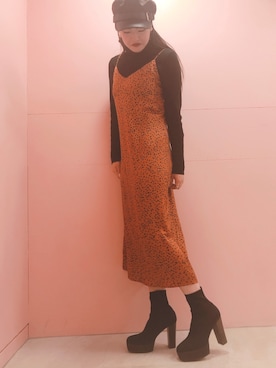 「ソックス➕ブーツ」｜R&E_REZOY本部staffさん（レディース・164cm）の秋コーディネート