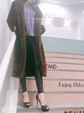 R&E_REZOY本部staffさん（レディース・165cm）の冬コーディネート